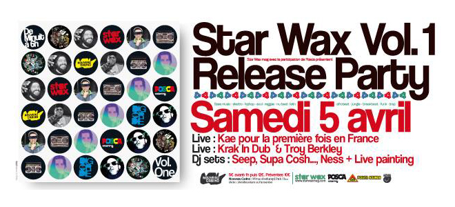 STAR WAX VOL.1 RELEASE PARTY AVEC KAE en LIVE au NOUVEAU CASINO !