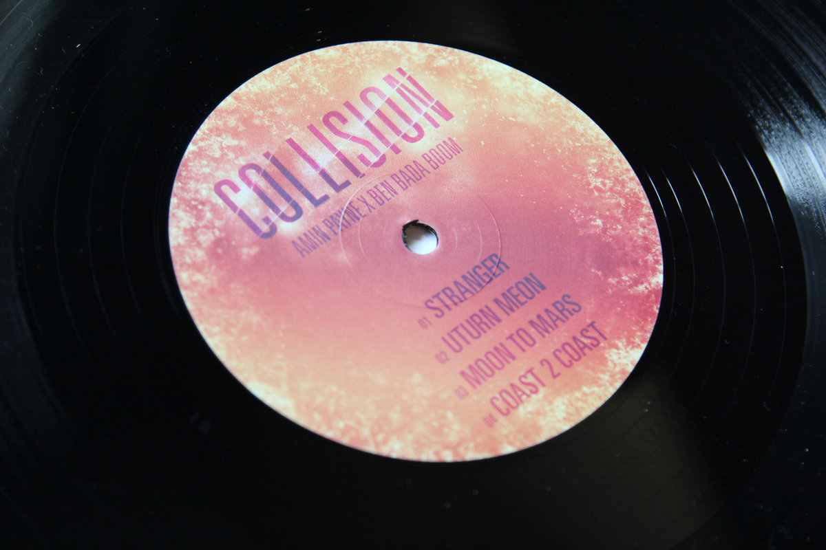 Amin Payne & Ben Bada Boom - Colision Vinyl cover - soul funk disco hip hop beats