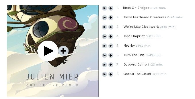 Julien Mier - stream album 'Out Of The Cloud' Electronic Music house instrumentals