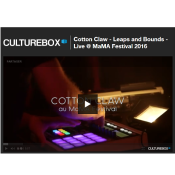 Video CultureBox : Cotton Claw Live @ MaMA Festival 2016 - house, beats & electronic music, beatmakers, akai mpc