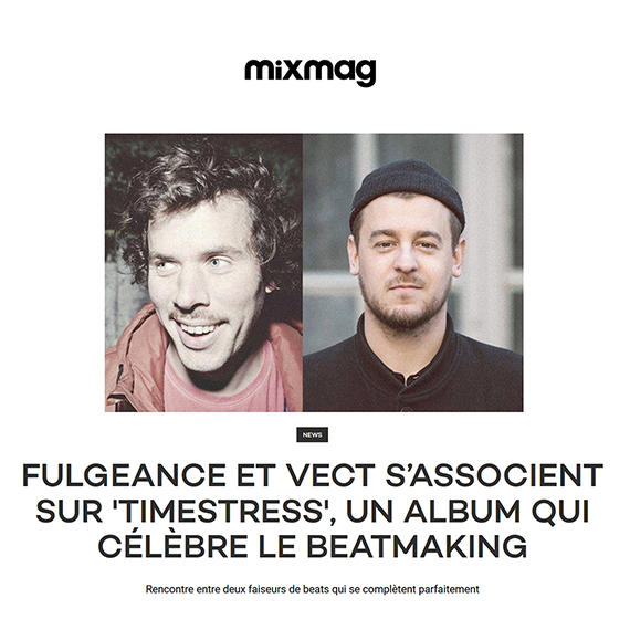Mixmag : Fulgeance & VECT- Timestress (Exclusive Album Stream) - electo disco funk music beatmakers