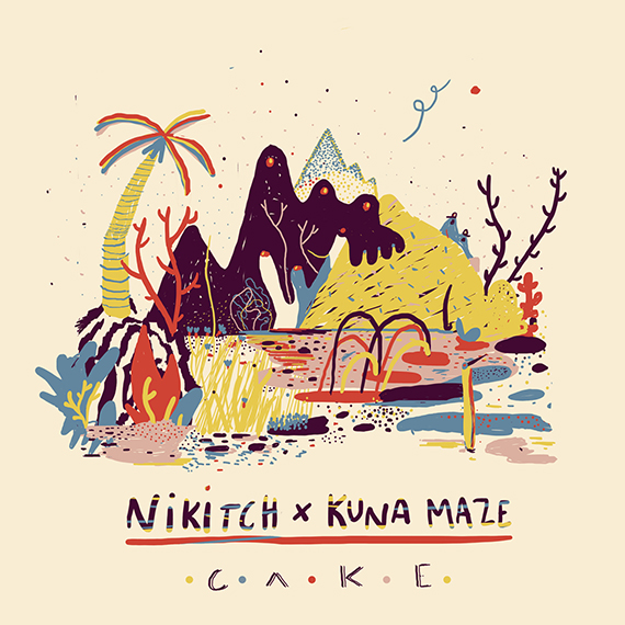 Nikitch & Kuna Maze new EP Cake cover - chill hip hop electronic music jazz footwork