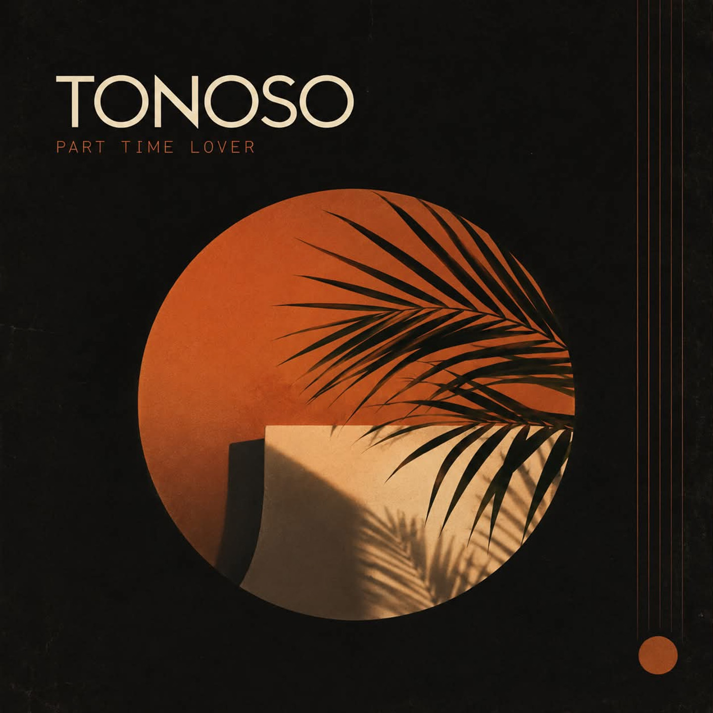 Tonoso - Part Time Lover Art Tonoso - “Part-Time Love” cover, blends Dance, Nu-Disco and Soulful House into a warm, groove-driven production filled with infectious rhythm and soulful energy.